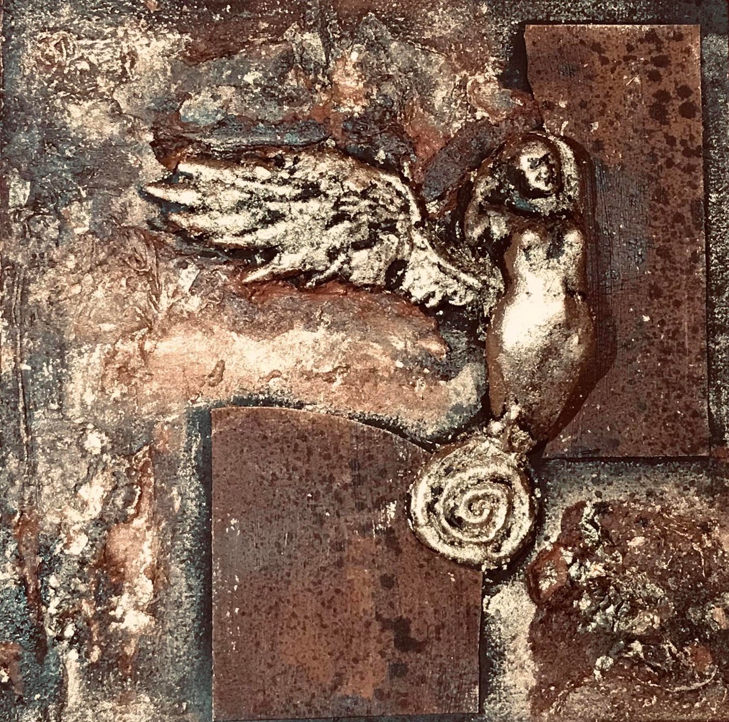 'Angel' - (Karen Hansen, 2024) Mixed Media and Earth Pigment on Canvas