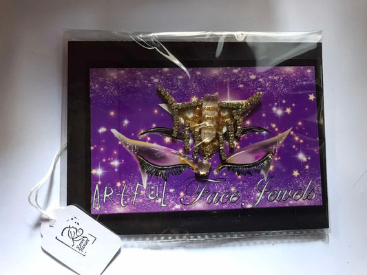 ELVEN QUARTZ- Face Jewels - Peel and Stick Mixed Media Makeup by Karen Hansen