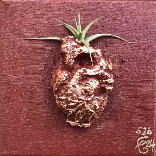 'Growth' - (Karen Hansen, 2024) Mixed Media and Earth Pigment on Canvas