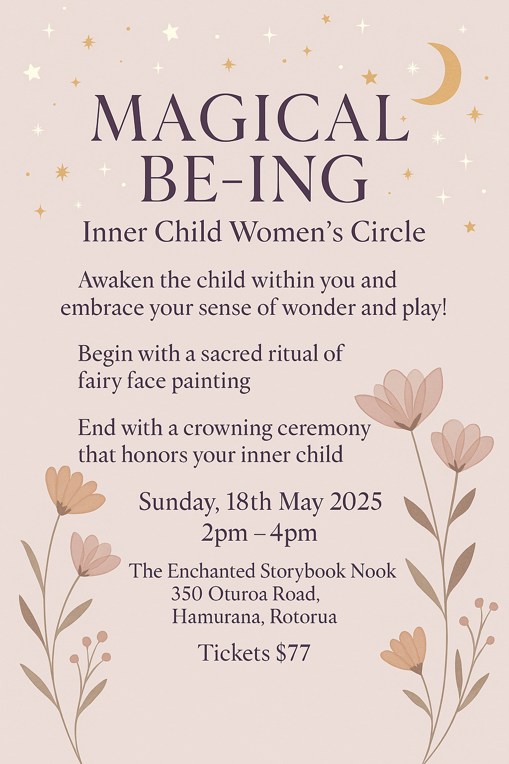 MAGICAL BE-ING: An Inner Child Women’s Circle – Sunday 18th May 2025