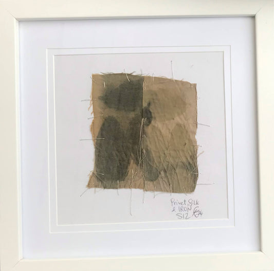 'Privet on Silk' - botanical print (Karen Hansen, 2024) (Framed)
